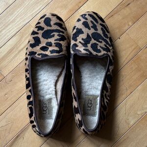 UGG Women's Animal Print Slippers - Black and Brown